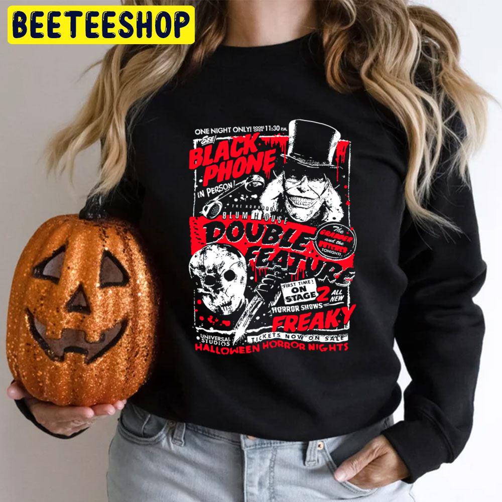 Halloween Horror Nights Jason Voorhees And Black Phone Trending Unisex T-Shirt Halloween Horror Nights Jason Voorhees And Black Phone Trending Unisex T-Shirt
