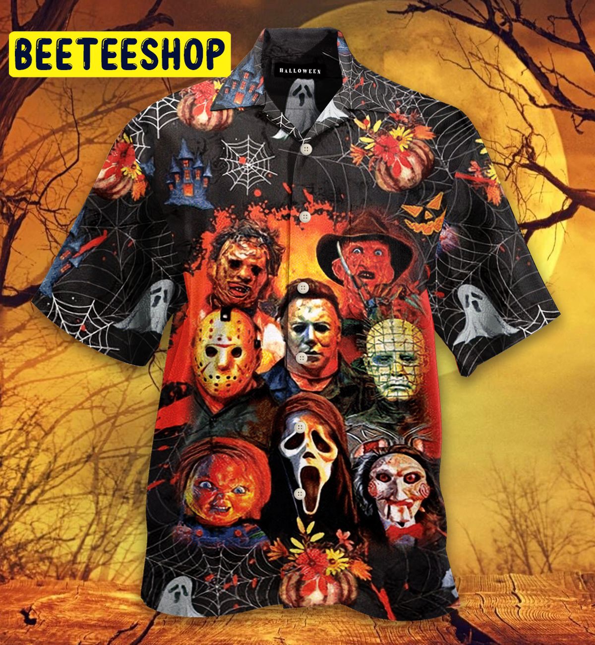 Halloween - Horror Trending Hawaiian Shirt Halloween - Horror Trending Hawaiian Shirt