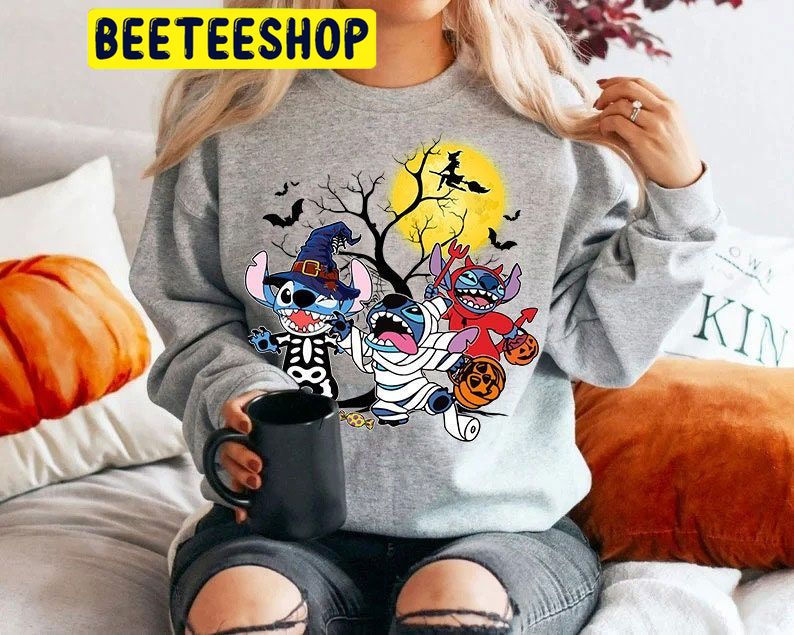 Halloween Stitch Trick Or Treat Cos Play Witch Zombie And Devil HalloweenTrending Unisex Shirt Halloween Stitch Trick Or Treat Cos Play Witch Zombie And Devil HalloweenTrending Unisex Shirt
