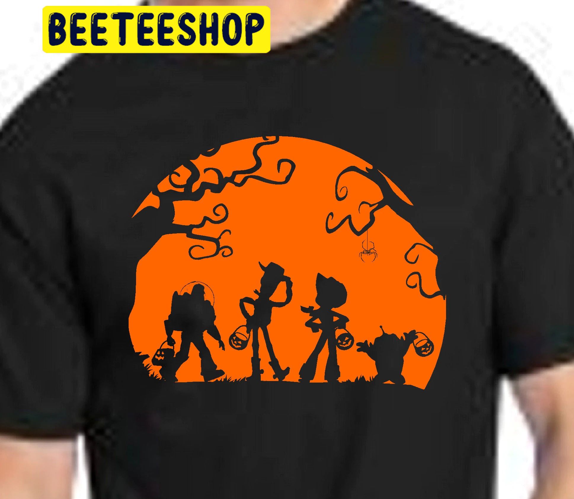Halloween Toy Story Sunset Silhouette Trick Or Treat Trending Unisex Shirt Halloween Toy Story Sunset Silhouette Trick Or Treat Trending Unisex Shirt