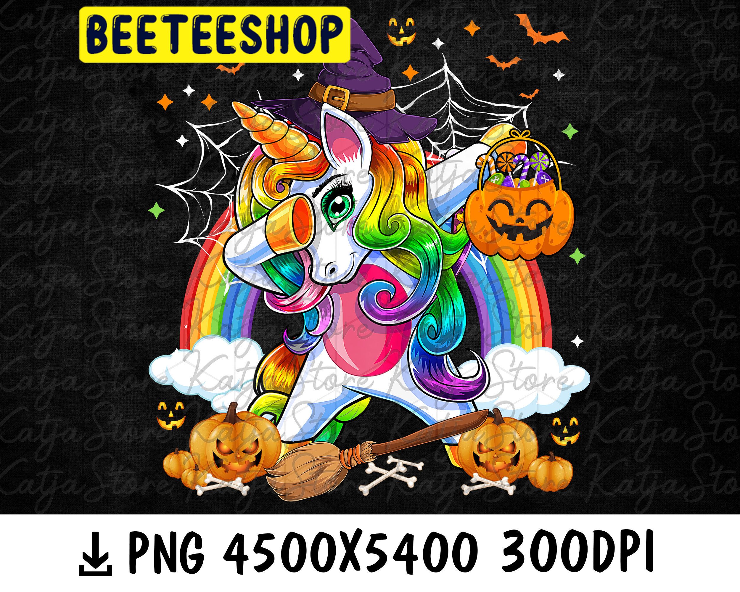 Halloween Unicorn Dabbin Trending Unisex Shirt Halloween Unicorn Dabbin Trending Unisex Shirt