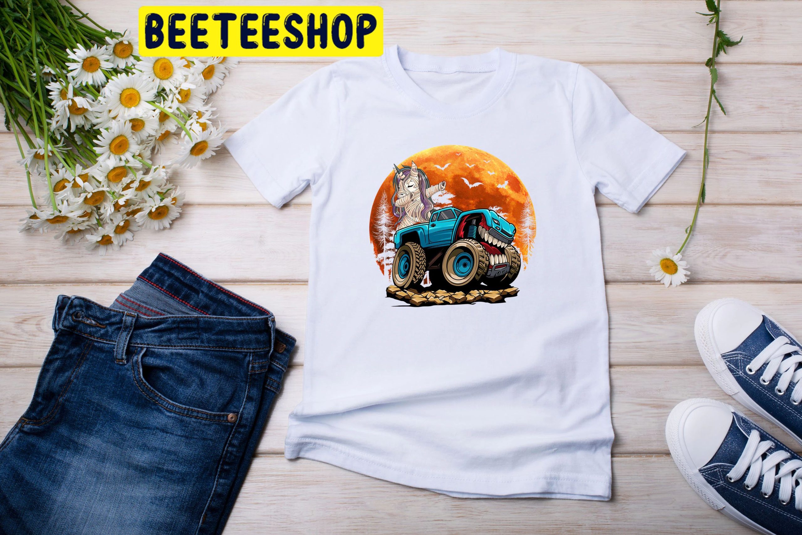 Halloween Unicorn Monster Truck Trending Unisex Shirt Halloween Unicorn Monster Truck Trending Unisex Shirt