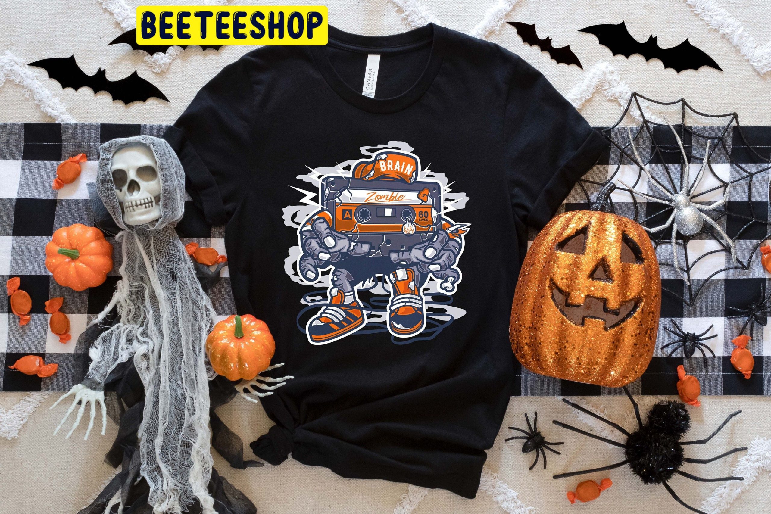 Halloween Zombie Cassette Trending Unisex Shirt Halloween Zombie Cassette Trending Unisex Shirt