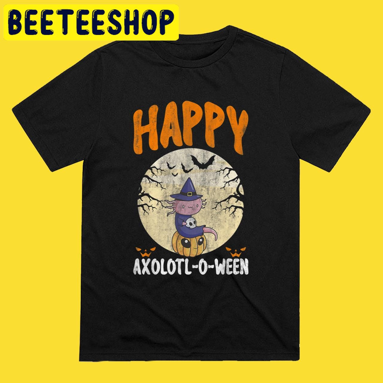 Happy Axolotl-O-Ween 2022 Halloween Trending Unisex T-Shirt Happy Axolotl-O-Ween 2022 Halloween Trending Unisex T-Shirt