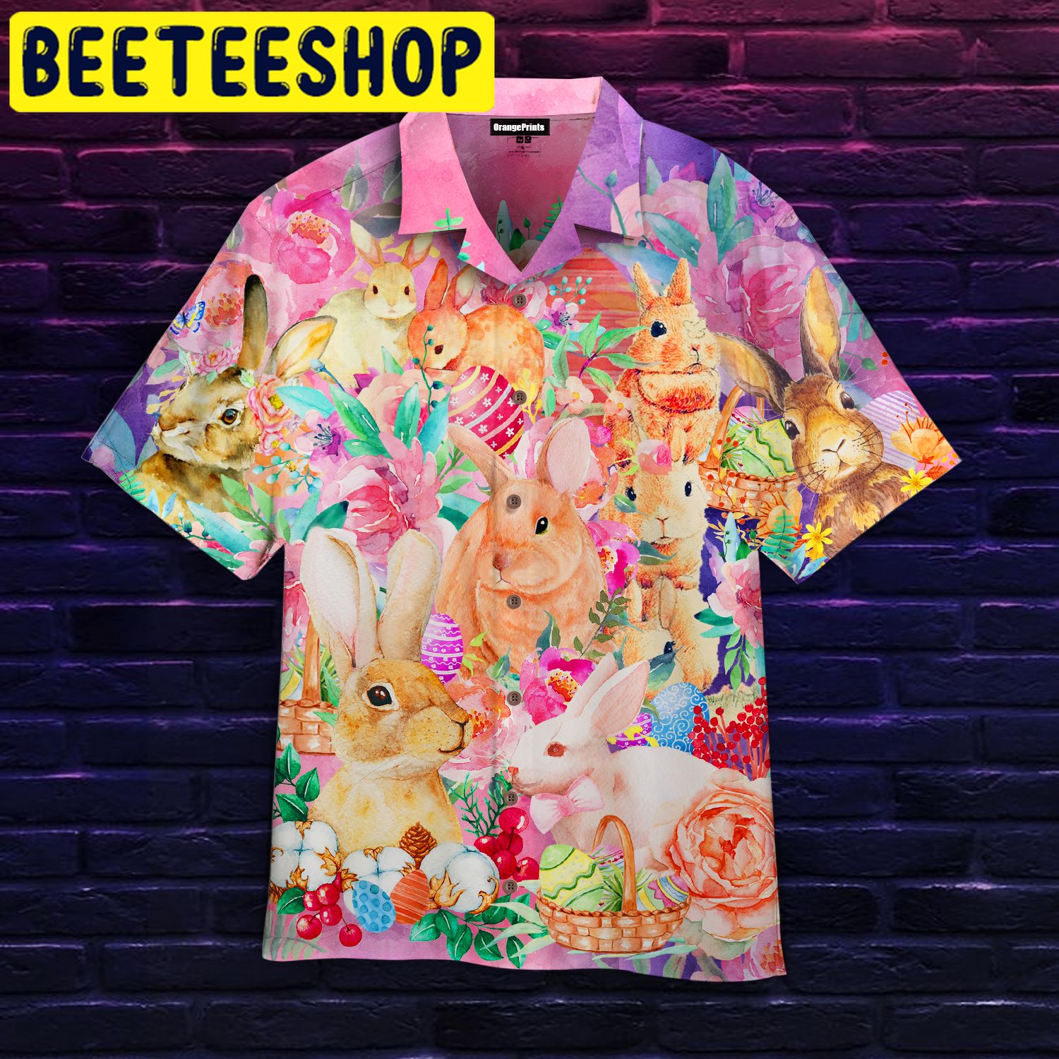Happy Bunny Easter Day Hawaiian Shirt Happy Bunny Easter Day Hawaiian Shirt