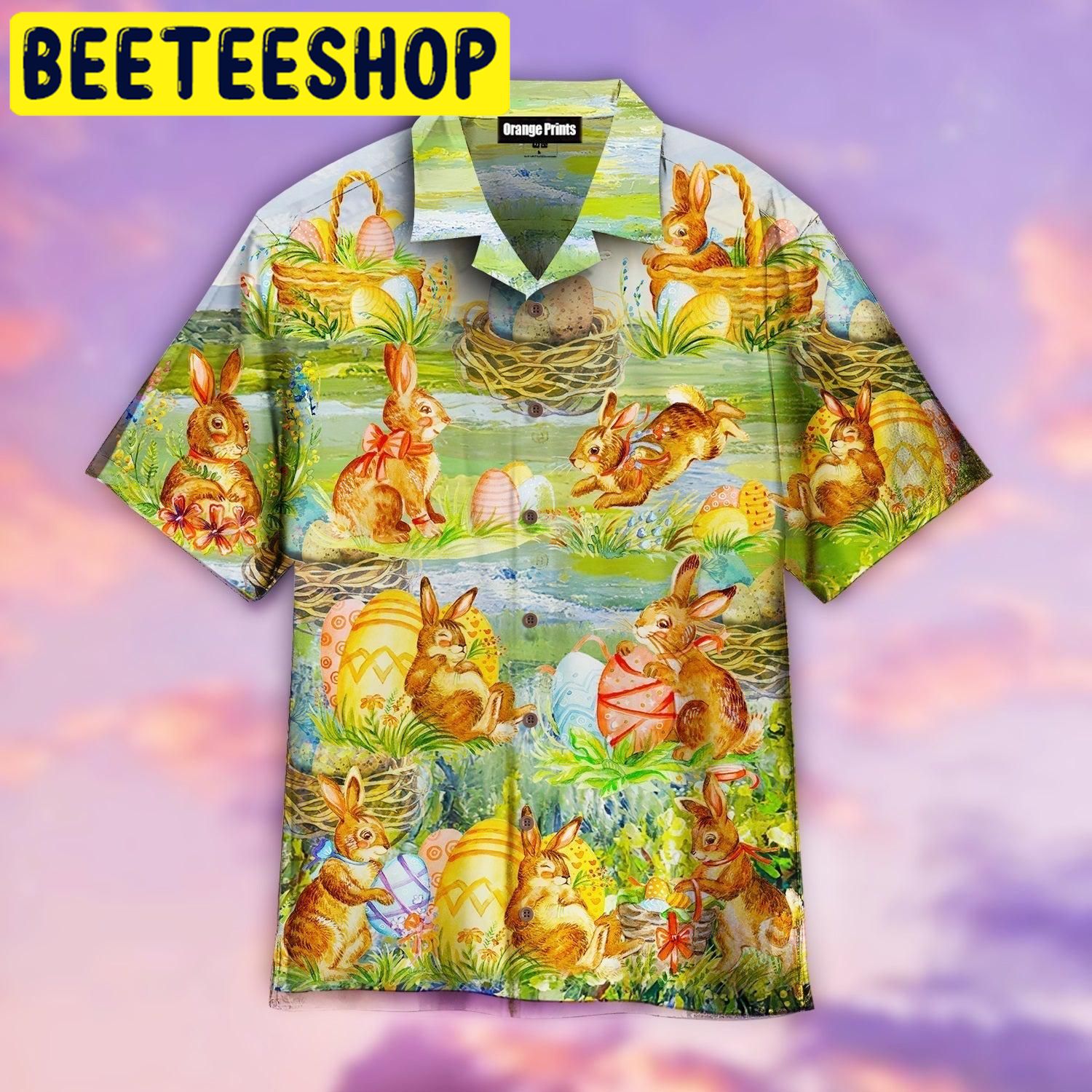Happy Bunny Egg Happy Easter Day Hawaiian Shirt Happy Bunny Egg Happy Easter Day Hawaiian Shirt