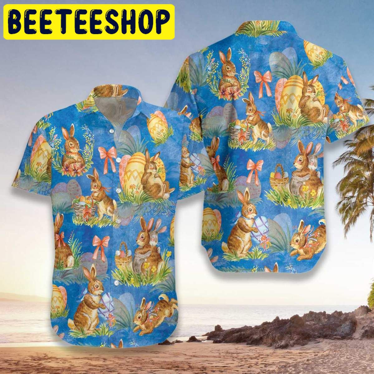 Happy Easter Day Bunny Hawaiian Shirt Happy Easter Day Bunny Hawaiian Shirt