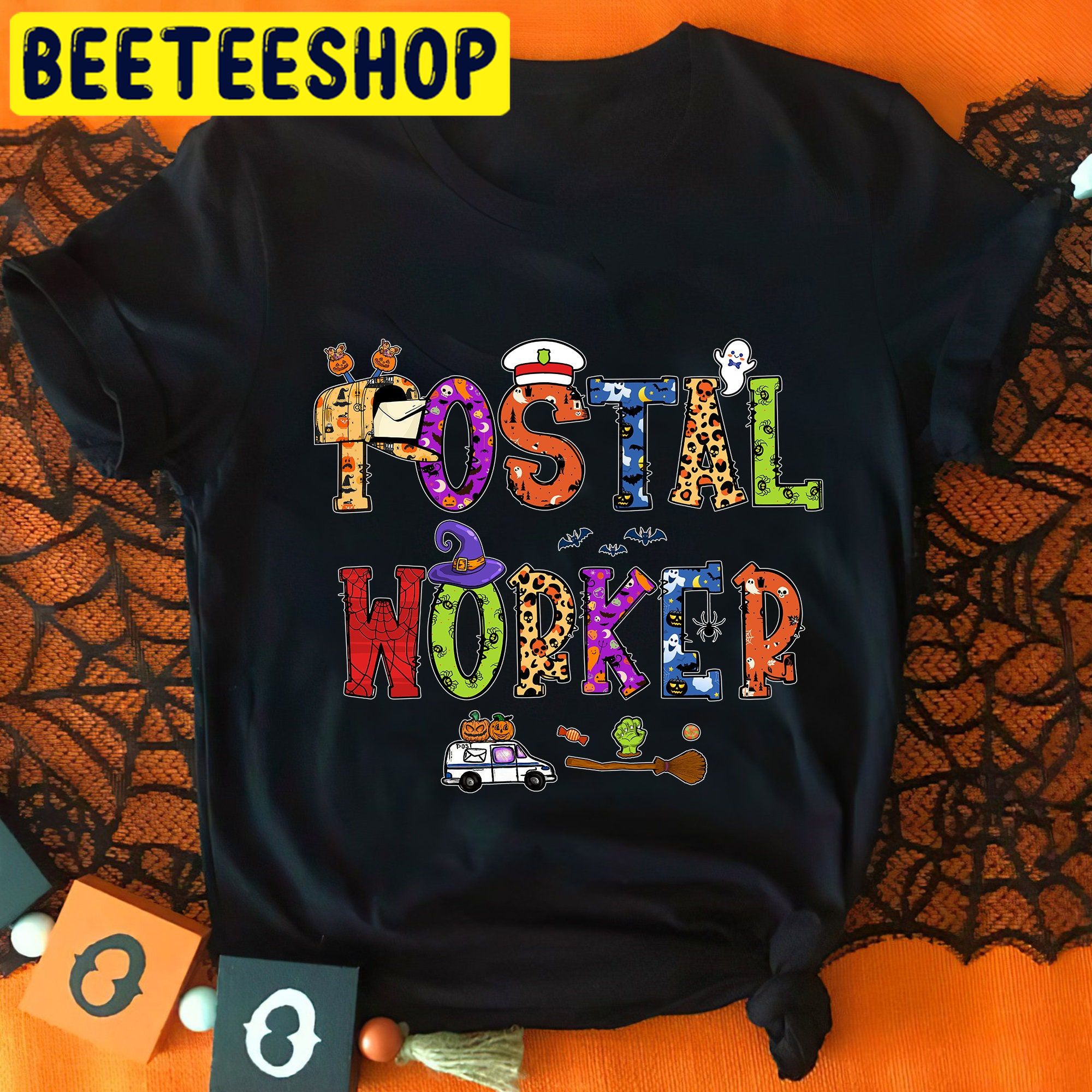 Happy Halloween Postal Worker Trending Unisex Shirt Happy Halloween Postal Worker Trending Unisex Shirt