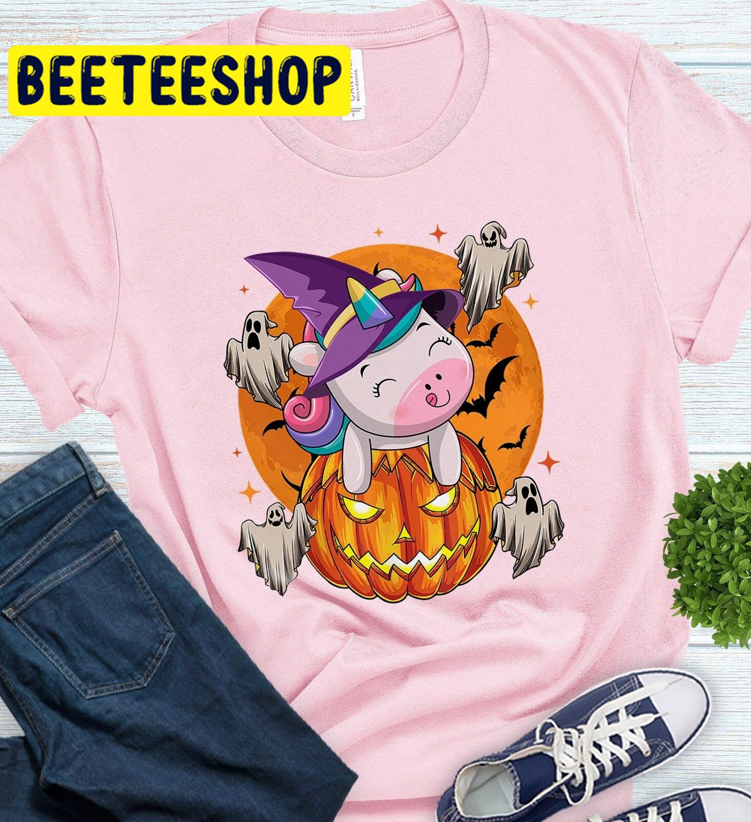 Happy Halloween Unicorn Pumpkin Season Trending Unisex Shirt Happy Halloween Unicorn Pumpkin Season Trending Unisex Shirt