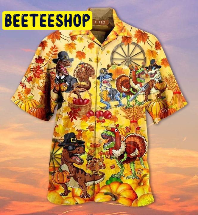 Happy Trexgiving Hawaiian Shirt Happy Trexgiving Hawaiian Shirt
