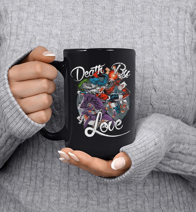 Harley Quinn Joker Death By Love Mug Harley Quinn Joker Death By Love Mug