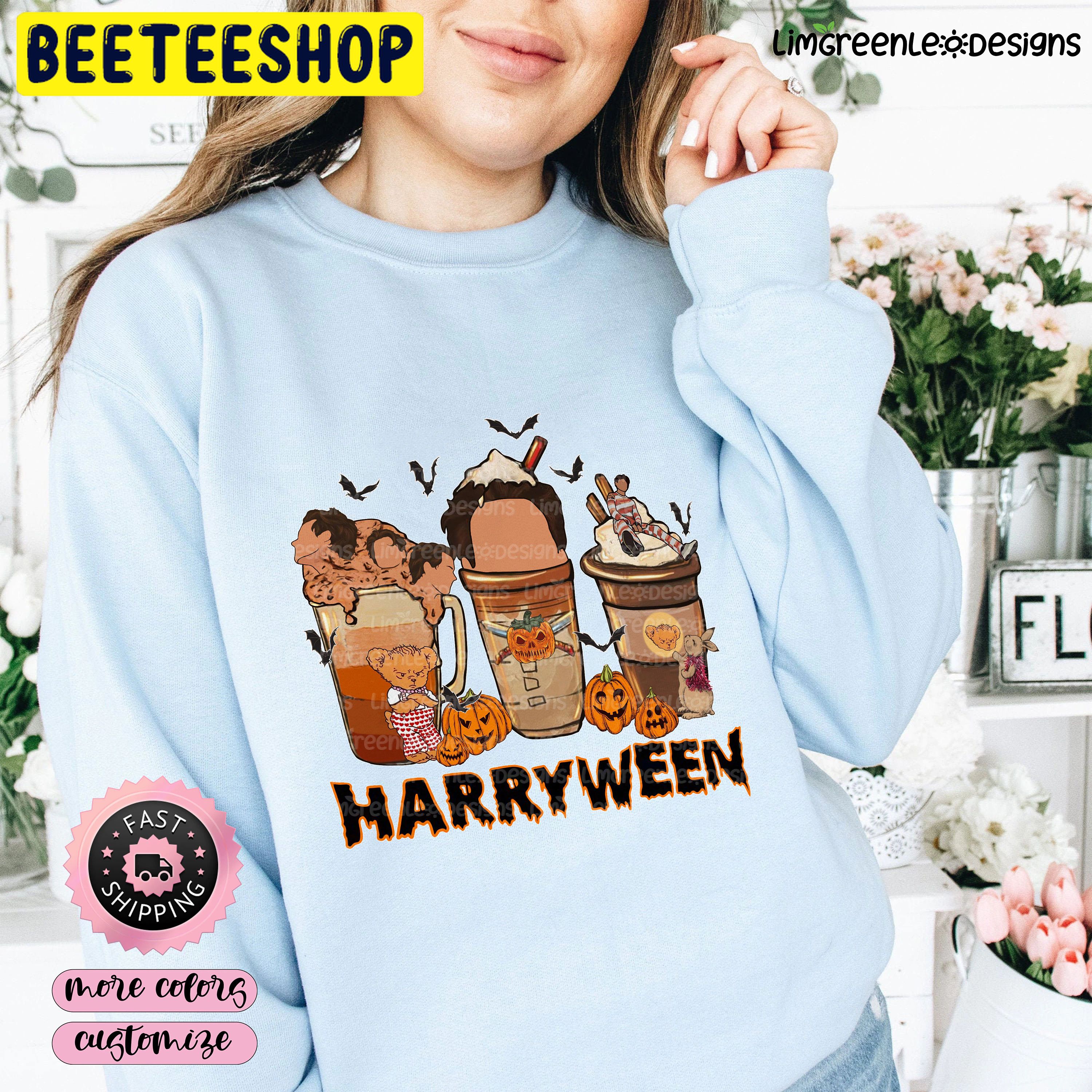 Harryween Harry Fall Coffee Halloween Trending Unisex Shirt Harryween Harry Fall Coffee Halloween Trending Unisex Shirt