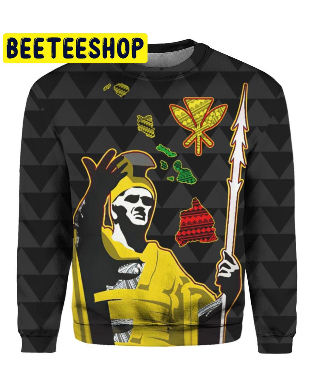 Hawaiian King All Over Print Hoodieen Hawaiian King All Over Print Hoodieen