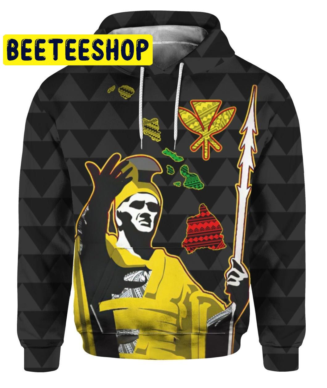 Hawaiian King All Over Print Hoodieen Hawaiian King All Over Print Hoodieen