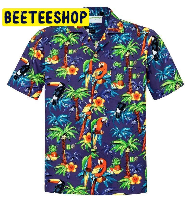 Hawaiian Parrots Multicolor Unique Design Hawaiian Shirt Hawaiian Parrots Multicolor Unique Design Hawaiian Shirt