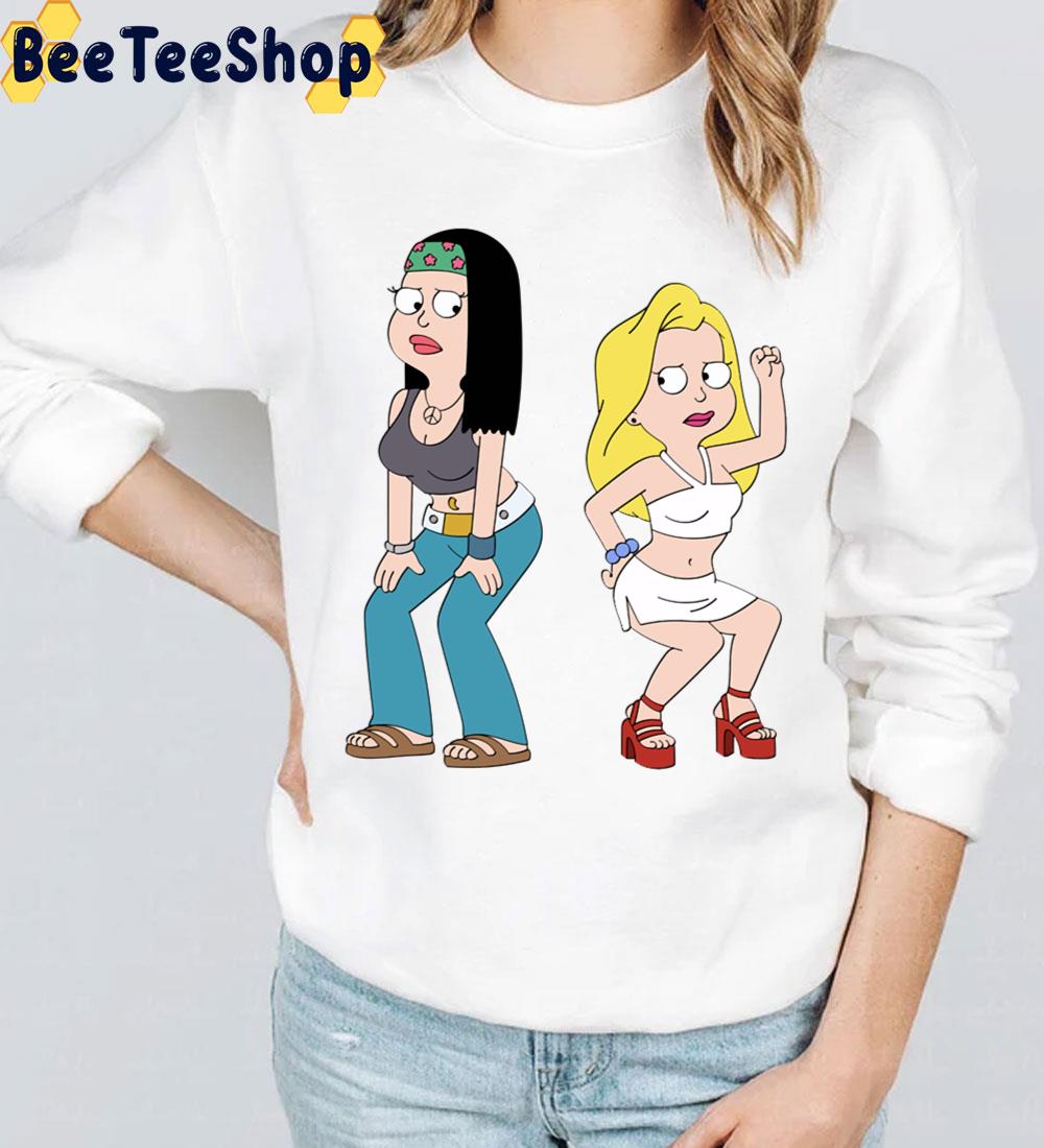 Hayley And Francine Dance Off American Dad Trending Unisex T-Shirt Hayley And Francine Dance Off American Dad Trending Unisex T-Shirt