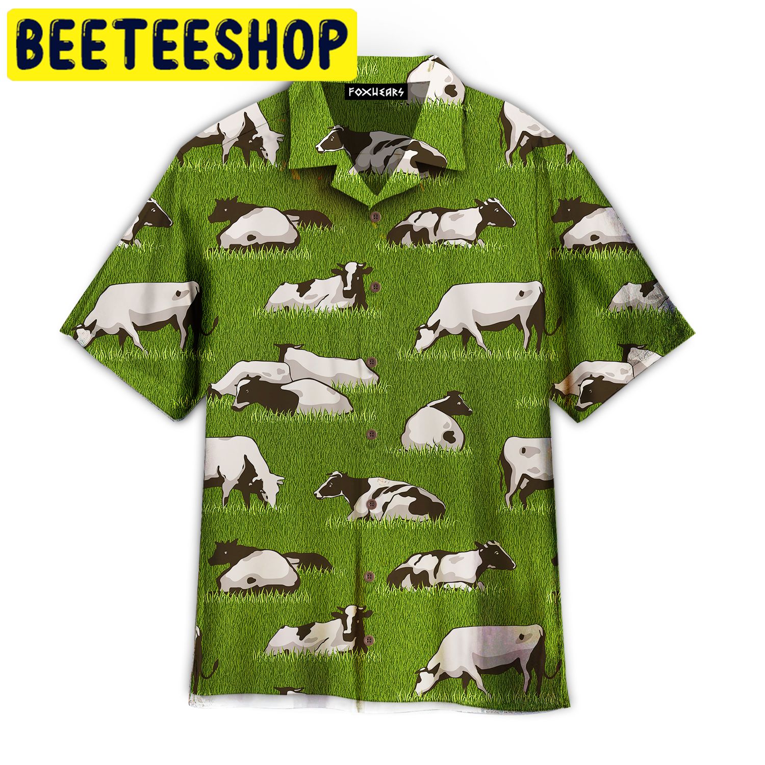 Herd Cows On The Meadow Hawaiian Shirt Herd Cows On The Meadow Hawaiian Shirt
