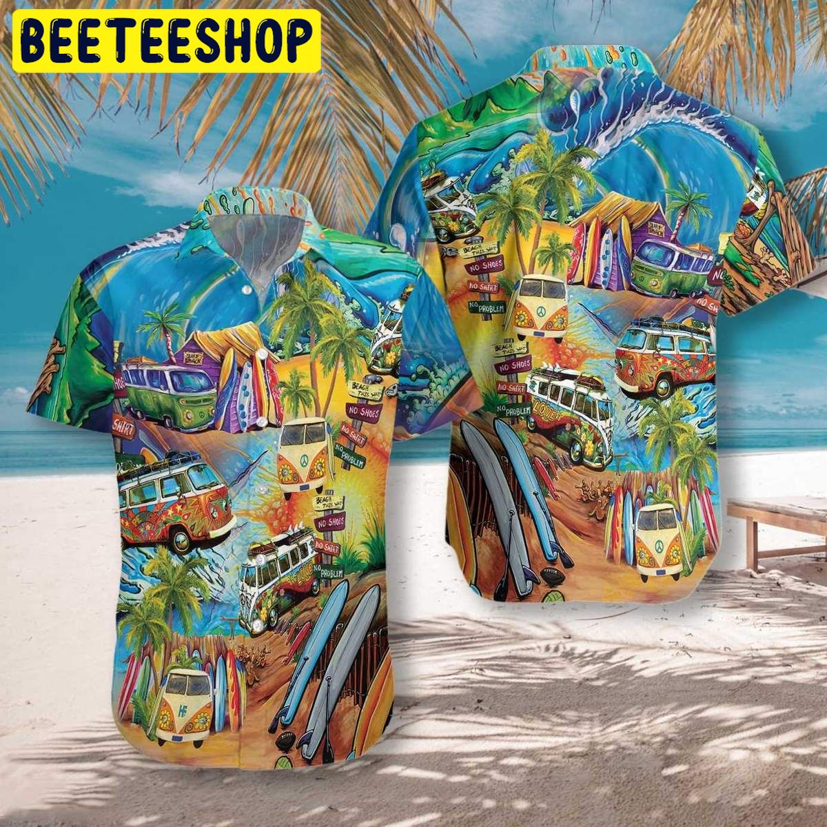 Hippie Bus Trending Hawaiian Shirt Hippie Bus Trending Hawaiian Shirt