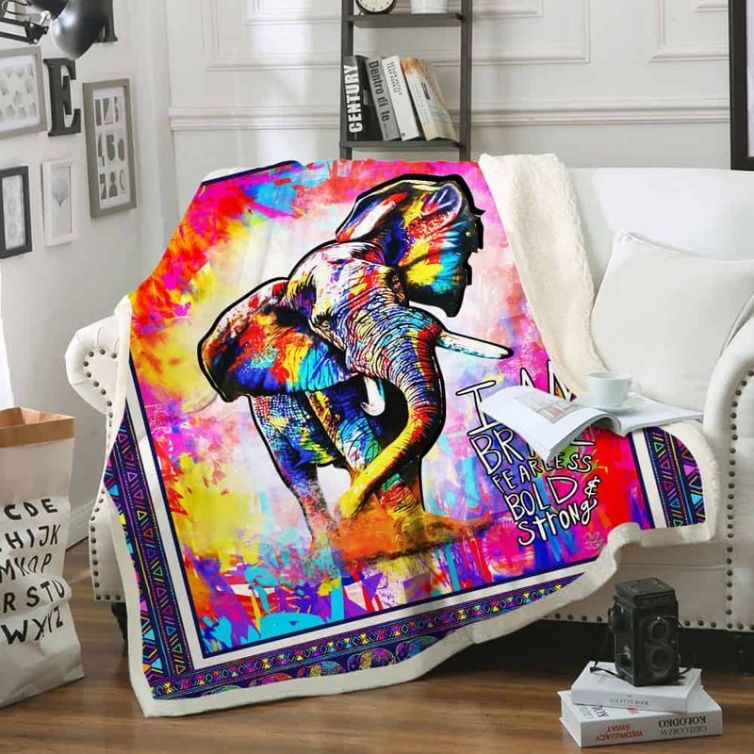 Hippie Elephant Comfy Sofa Throw Blanket Hippie Elephant Comfy Sofa Throw Blanket