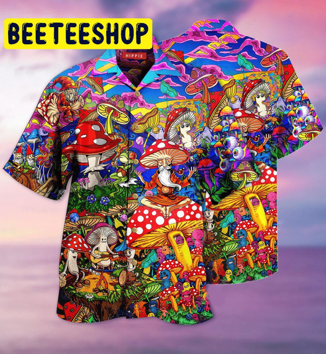 Hippie Mushroom Hawaiian Shirt 2359 Hippie Mushroom Hawaiian Shirt 2359