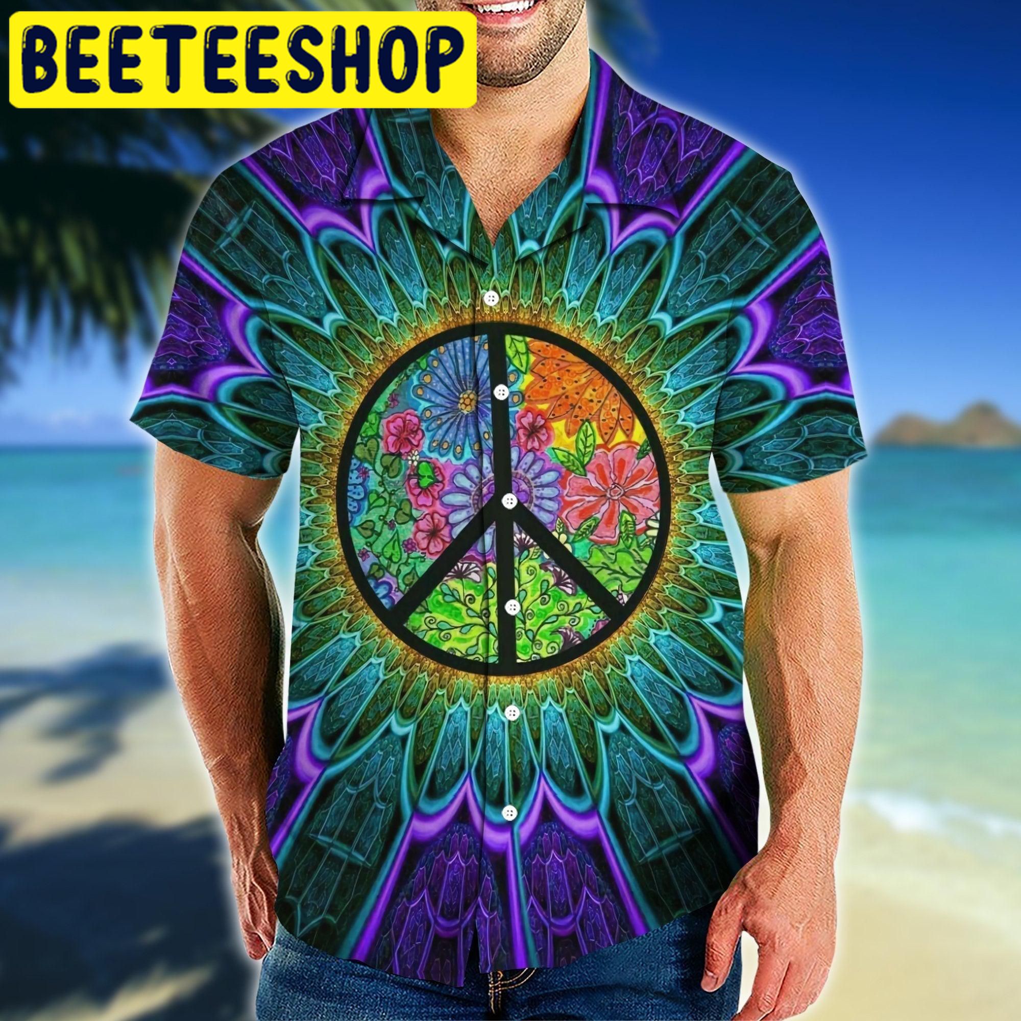 Hippie Tropical Hawaiian Shirt Hippie Tropical Hawaiian Shirt