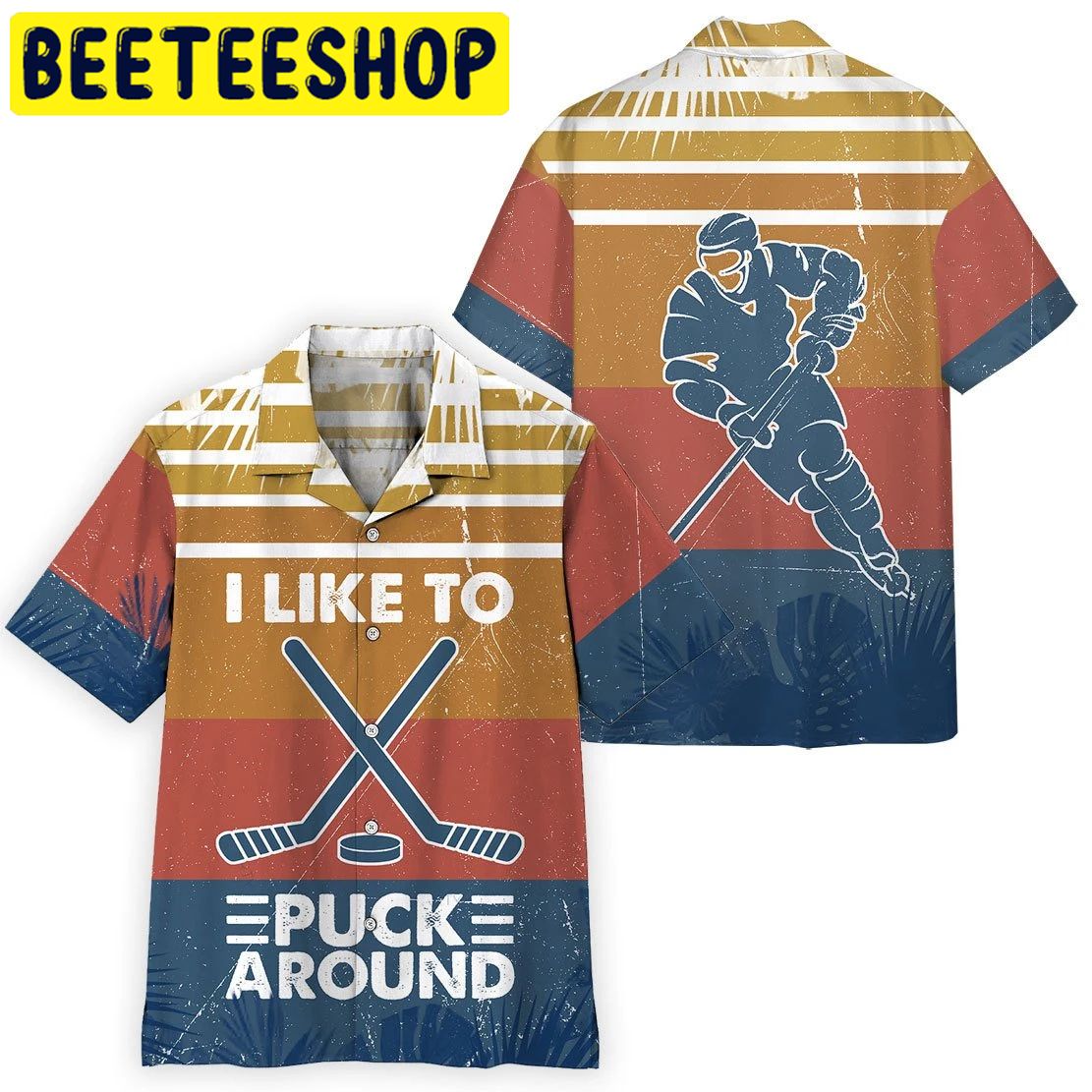 Hockey Hawaiian Shirt Hockey Hawaiian Shirt
