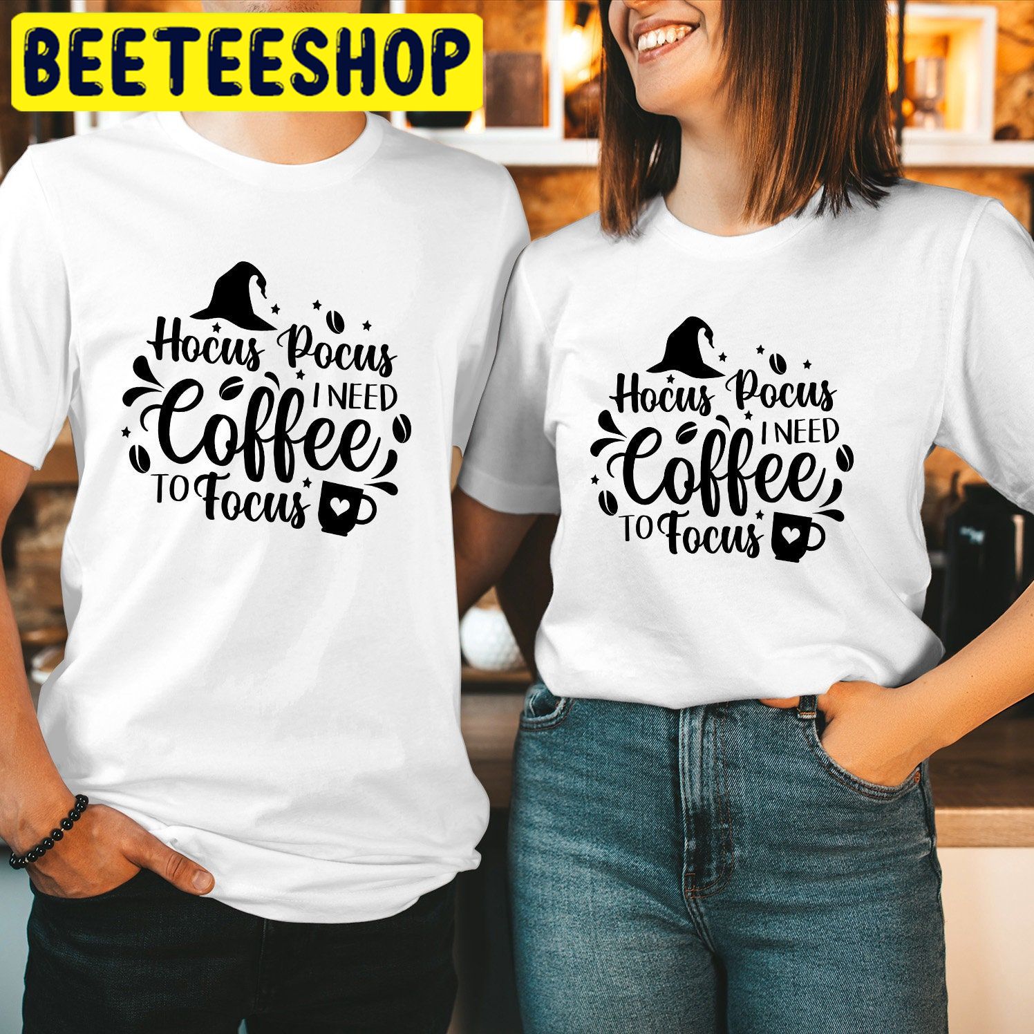Hocus Pocus I Need Coffee To Focus HalloweenTrending Unisex Shirt Hocus Pocus I Need Coffee To Focus HalloweenTrending Unisex Shirt