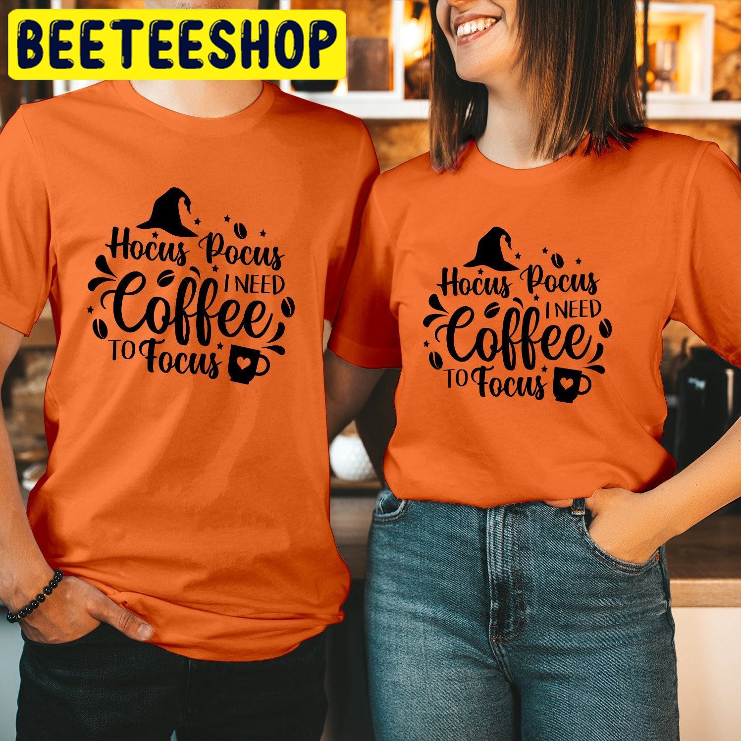 Hocus Pocus I Need Coffee To Focus HalloweenTrending Unisex Shirt Hocus Pocus I Need Coffee To Focus HalloweenTrending Unisex Shirt