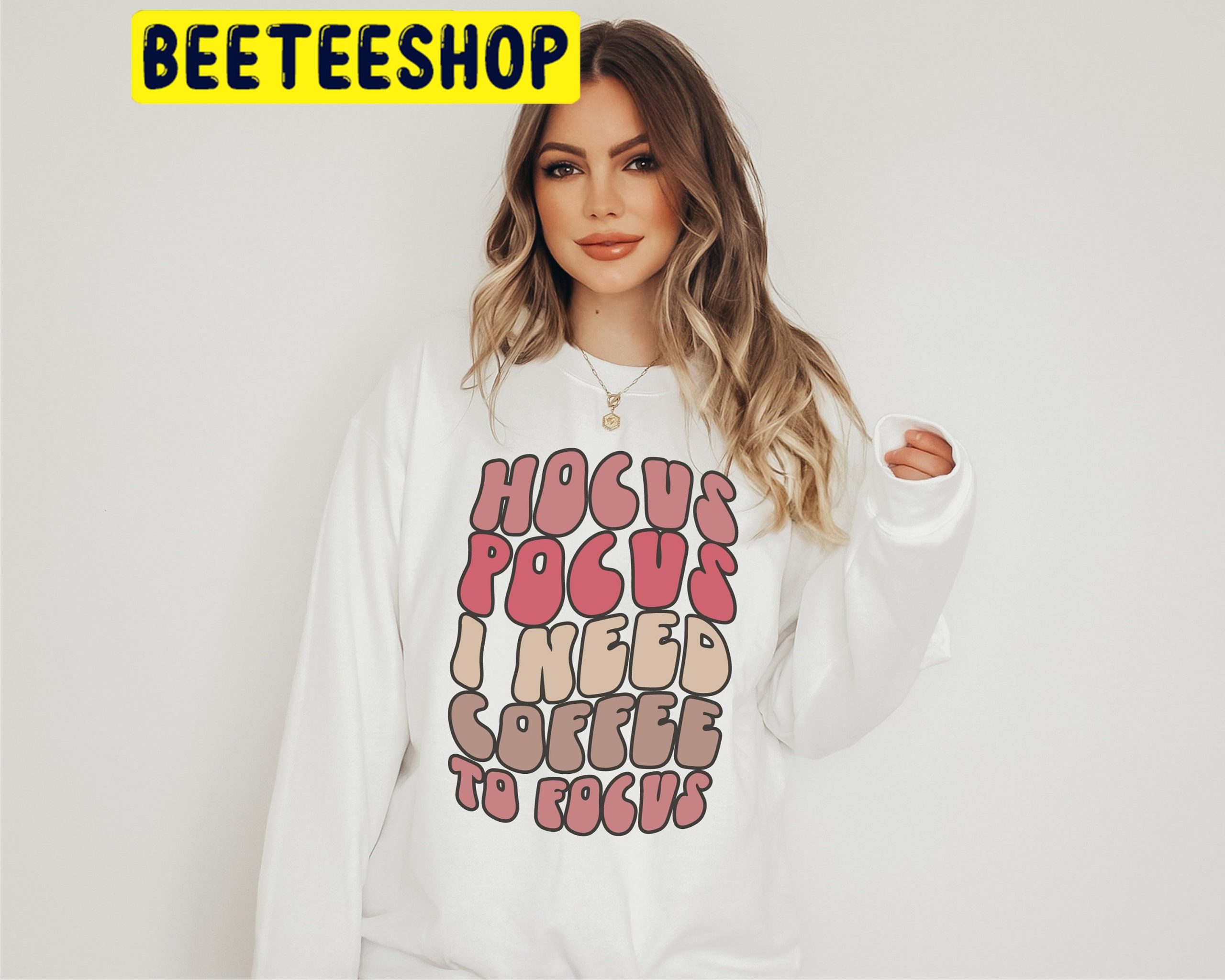 Hocus Pocus I Need Coffee To Focus Retro HalloweenTrending Unisex Shirt Hocus Pocus I Need Coffee To Focus Retro HalloweenTrending Unisex Shirt