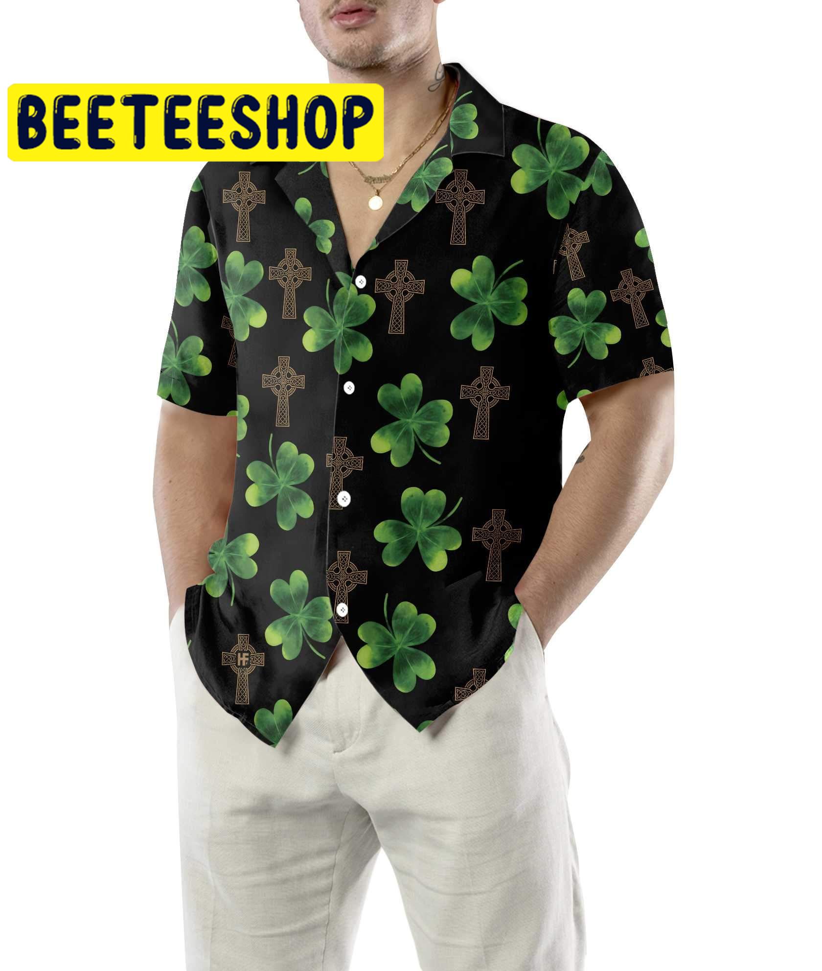 Hooligan Shamrock Irish Saint Patrick's Day Hawaiian Shirt Hooligan Shamrock Irish Saint Patrick's Day Hawaiian Shirt