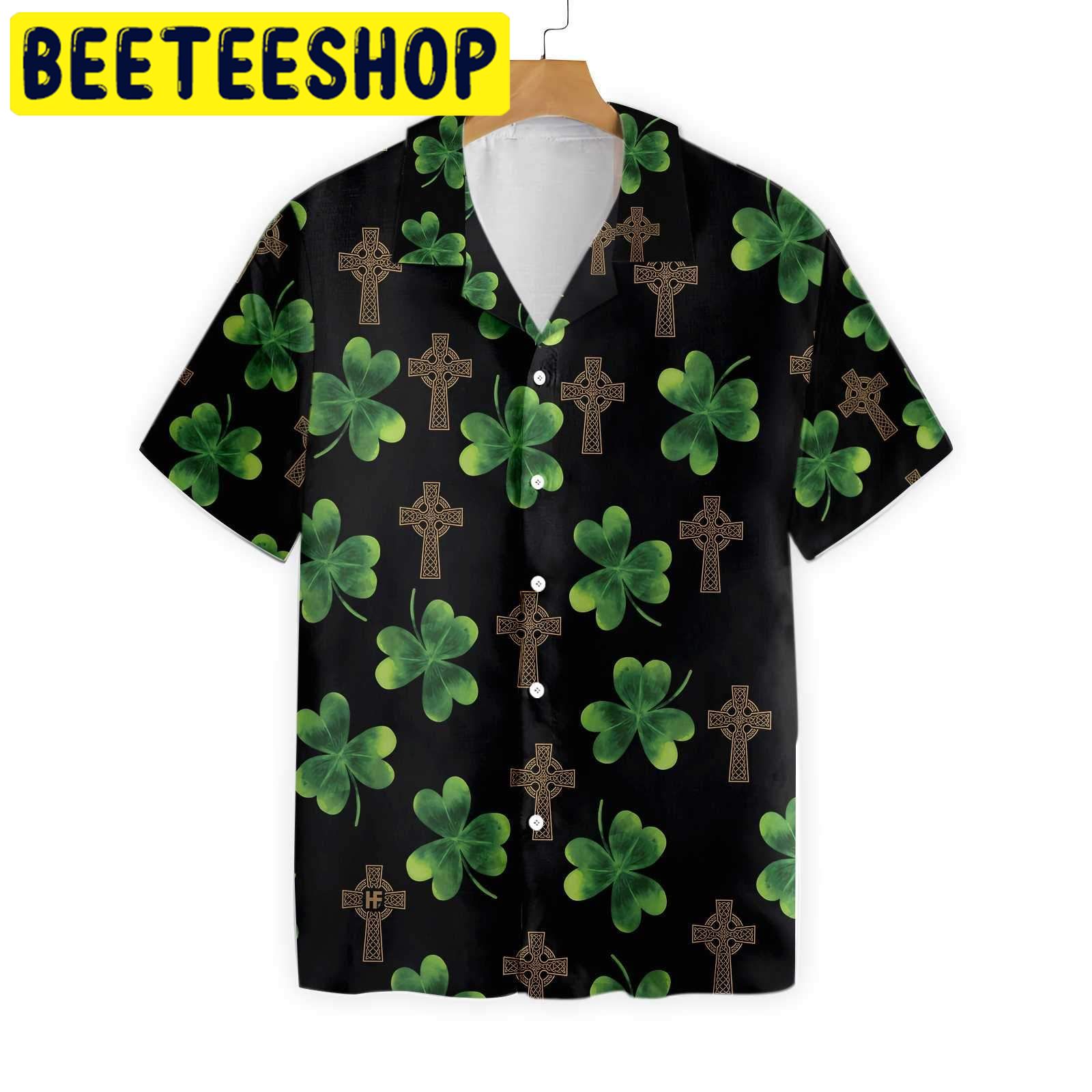 Hooligan Shamrock Irish Saint Patrick's Day Hawaiian Shirt Hooligan Shamrock Irish Saint Patrick's Day Hawaiian Shirt