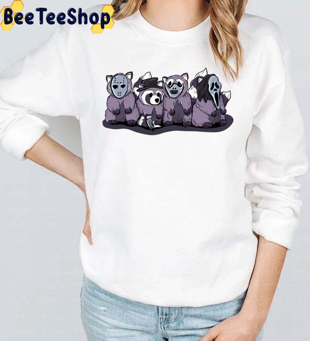 Horror Killer Cosplay Raccoons Halloween Trending Unisex T-Shirt Horror Killer Cosplay Raccoons Halloween Trending Unisex T-Shirt