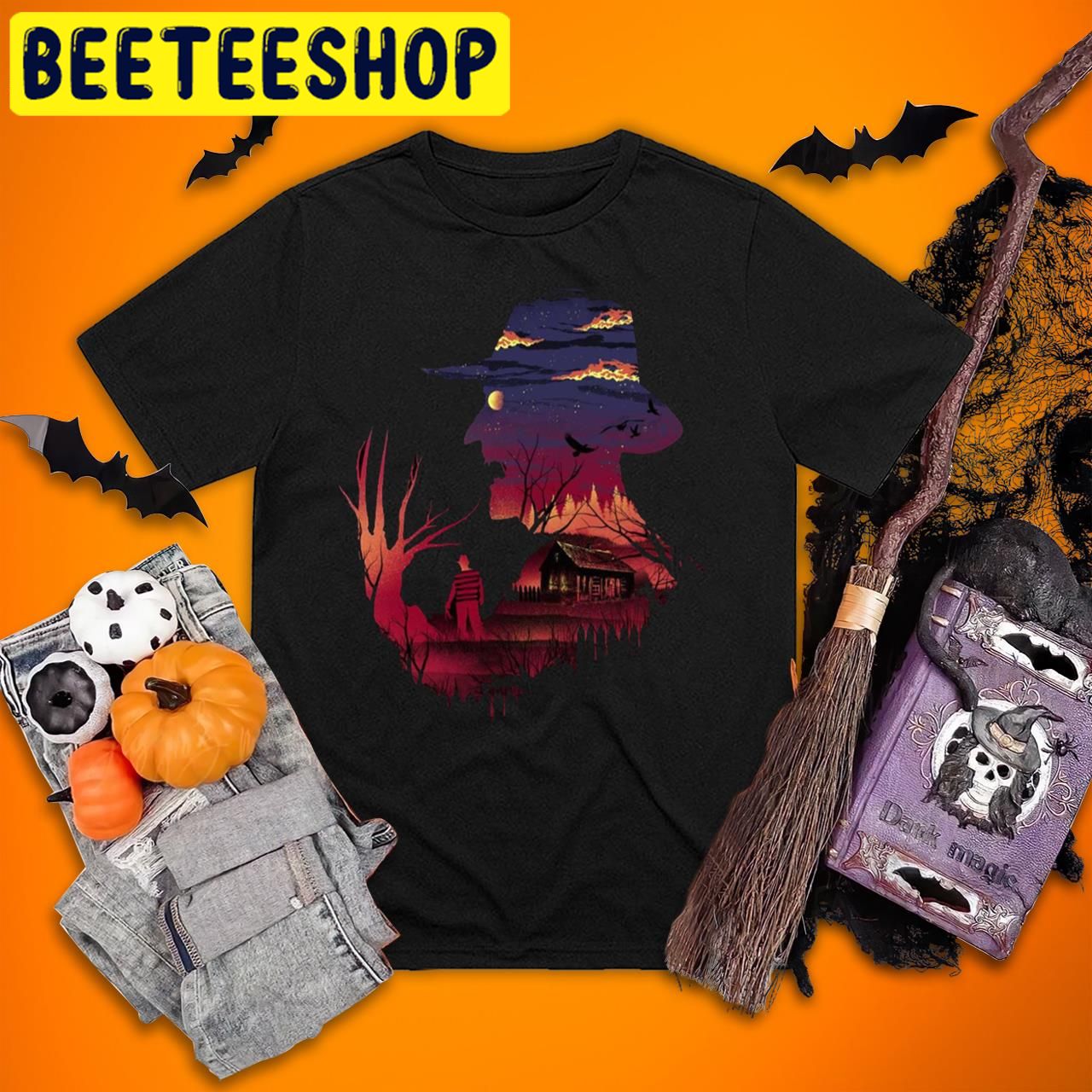 Horror Movie A Nightmare On Elm StreetVintage Halloween Trending Unisex T-Shirt Horror Movie A Nightmare On Elm StreetVintage Halloween Trending Unisex T-Shirt