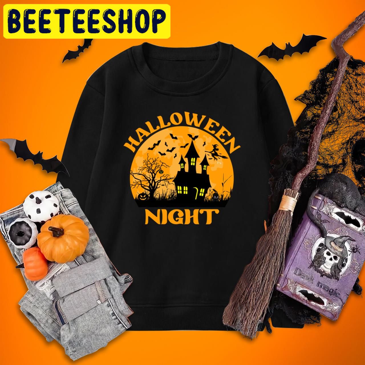 Horror Nights Bat Scary Halloween Trending Unisex T-Shirt Horror Nights Bat Scary Halloween Trending Unisex T-Shirt