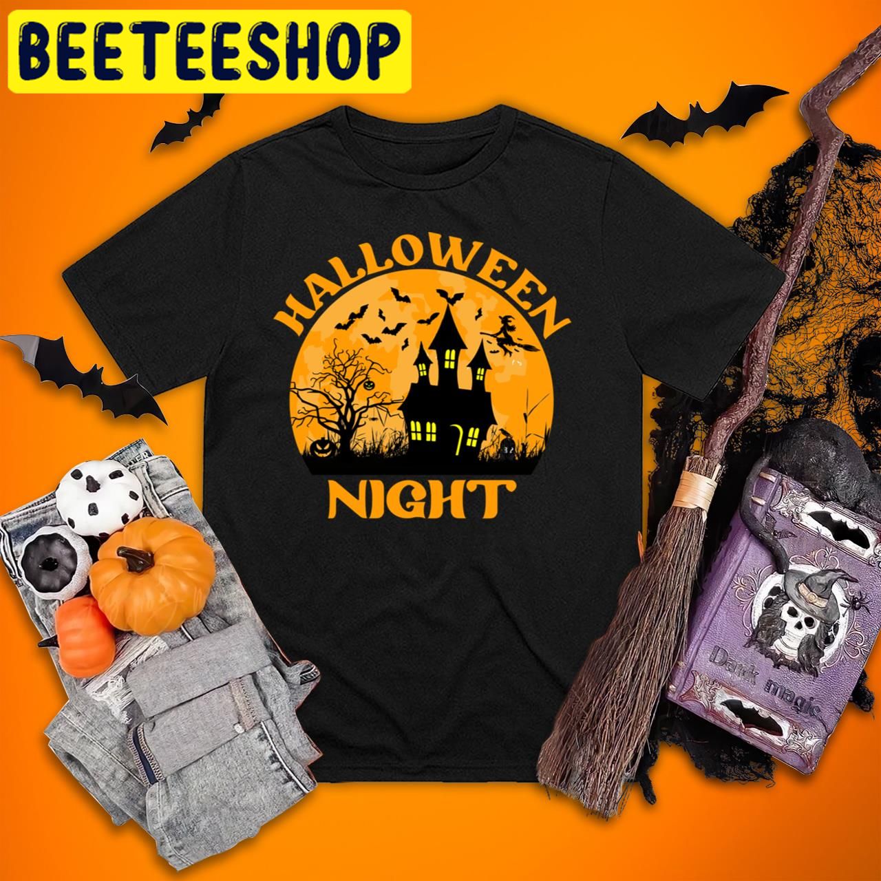 Horror Nights Bat Scary Halloween Trending Unisex T-Shirt Horror Nights Bat Scary Halloween Trending Unisex T-Shirt