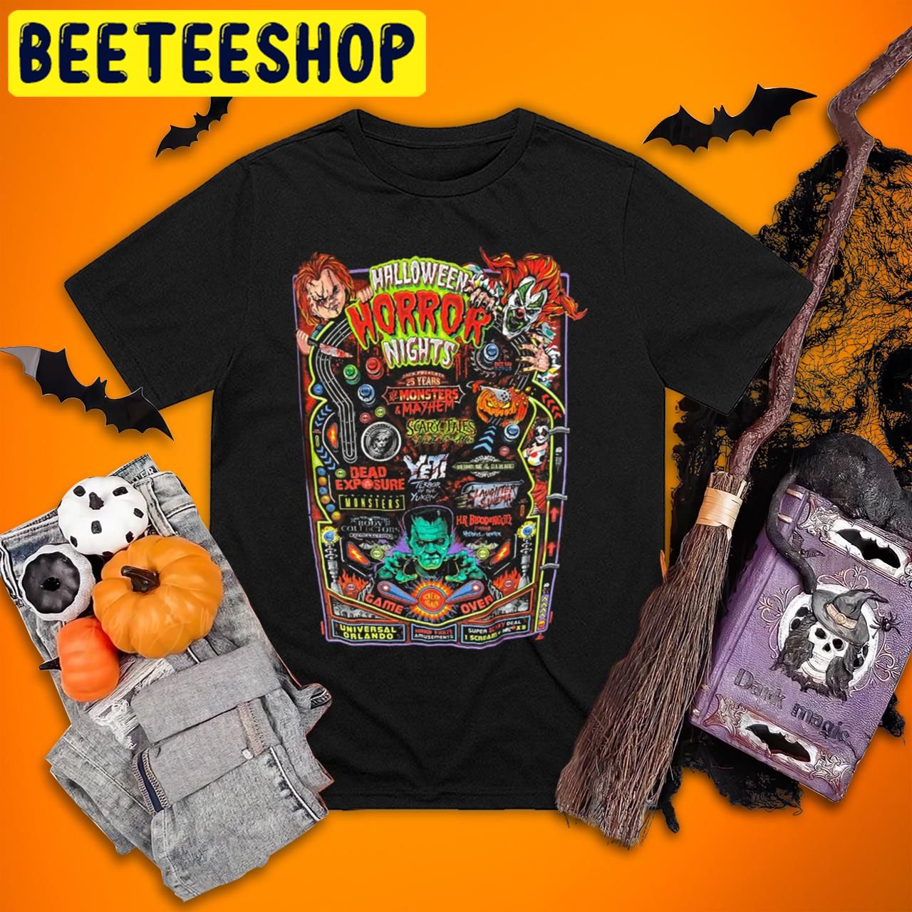 Horror Nights Universal Studios Monsters Halloween Trending Unisex T-Shirt Horror Nights Universal Studios Monsters Halloween Trending Unisex T-Shirt