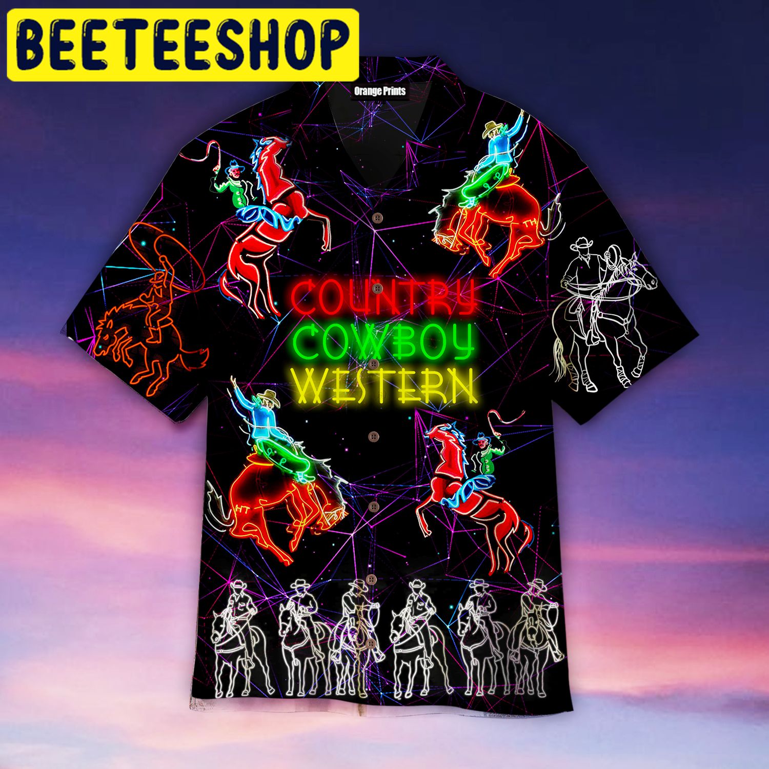 Horse Riding Cowboy Country Western Hawaiian Shirt Horse Riding Cowboy Country Western Hawaiian Shirt