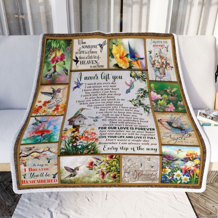 Hummingbird I Never Left You Comfy Sofa Throw Blanket Hummingbird I Never Left You Comfy Sofa Throw Blanket