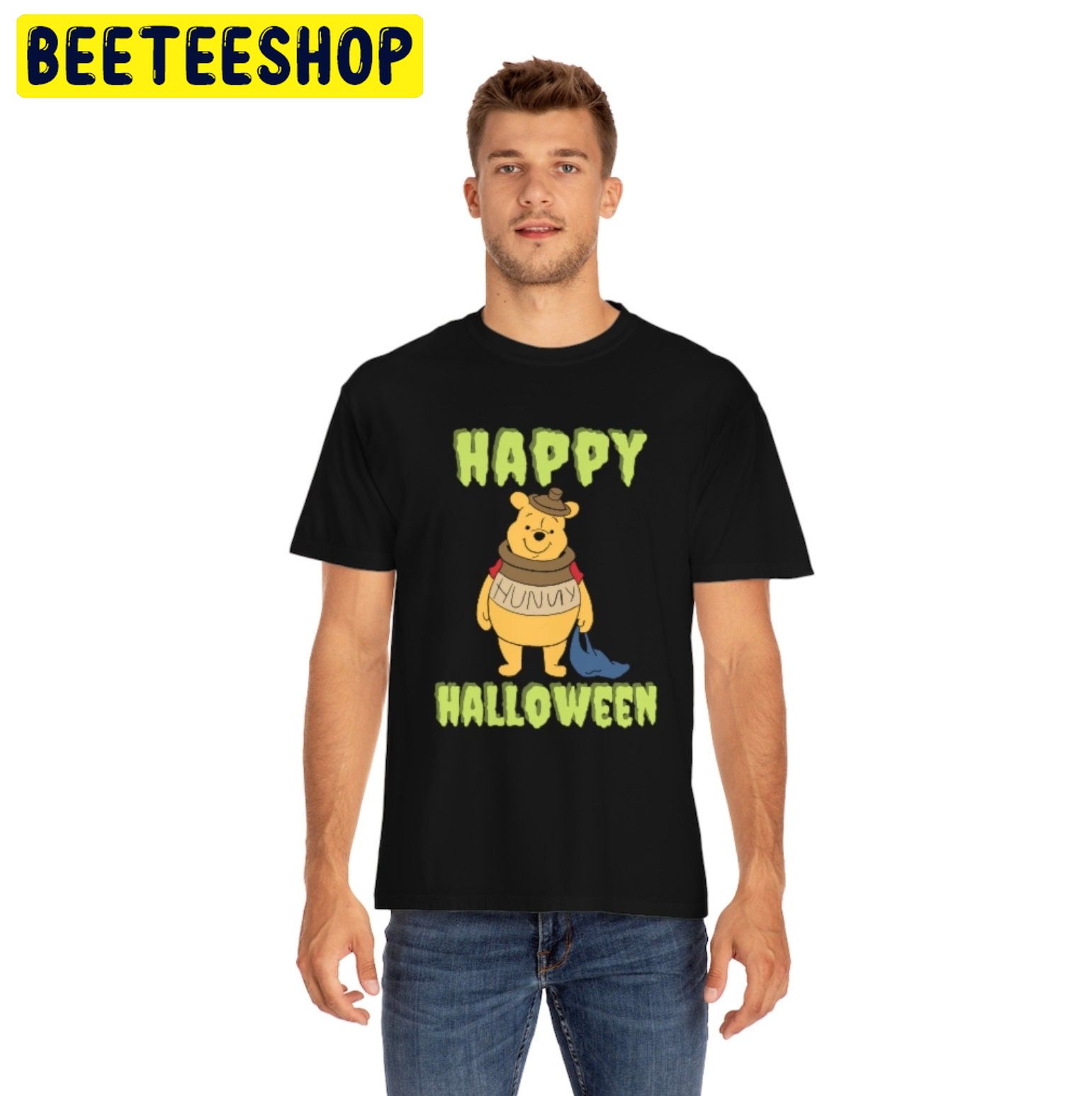 Hunny Happy Halloween Pooh Spoohky Trending Unisex Shirt Hunny Happy Halloween Pooh Spoohky Trending Unisex Shirt