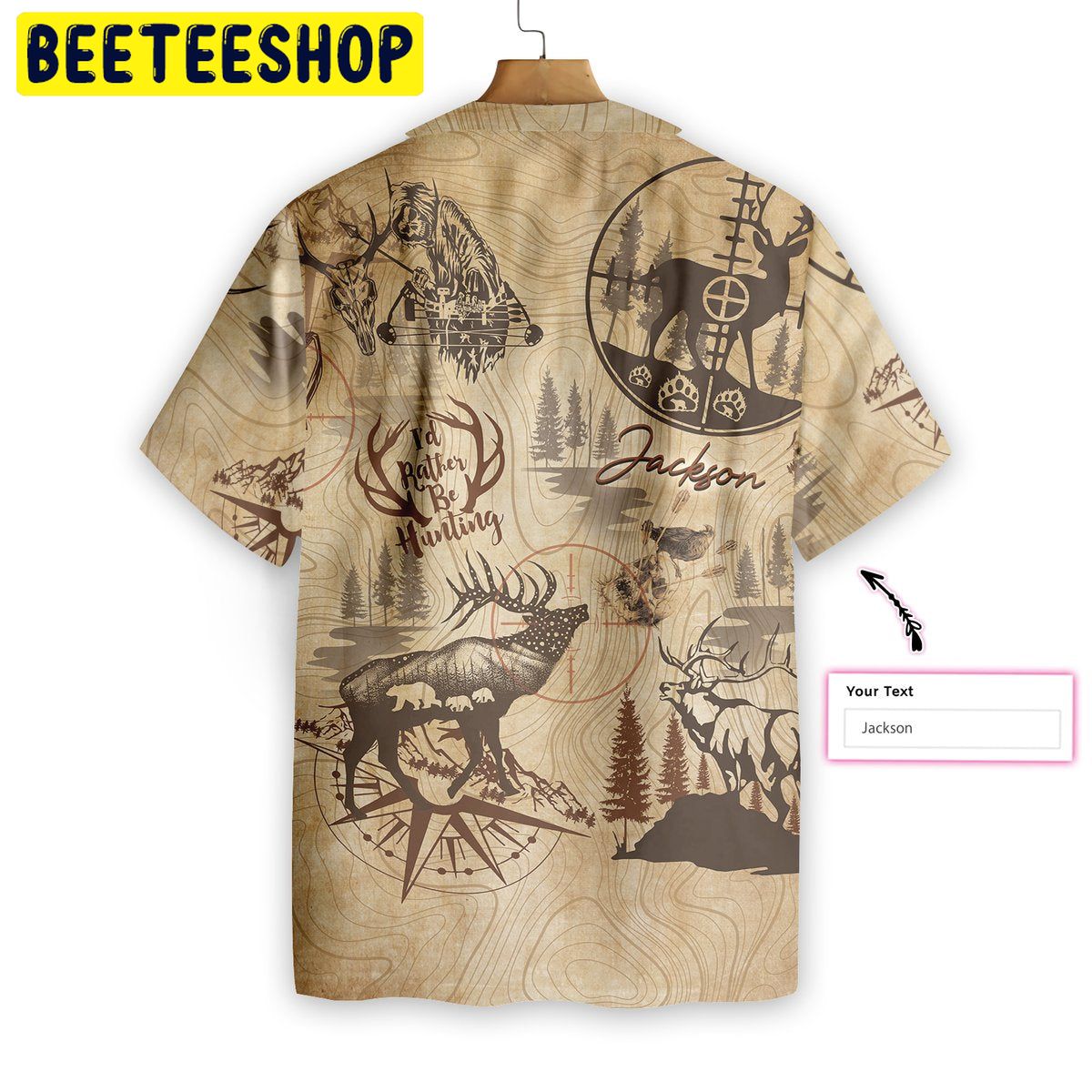 I'd Rather Be Hunting Personalized Trending Hawaiian Shirt I'd Rather Be Hunting Personalized Trending Hawaiian Shirt