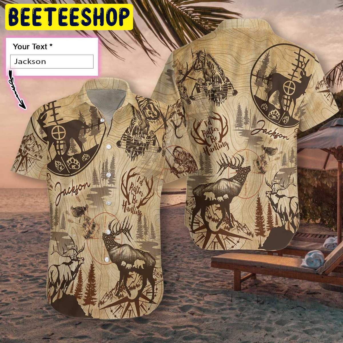 I'd Rather Be Hunting Personalized Trending Hawaiian Shirt I'd Rather Be Hunting Personalized Trending Hawaiian Shirt