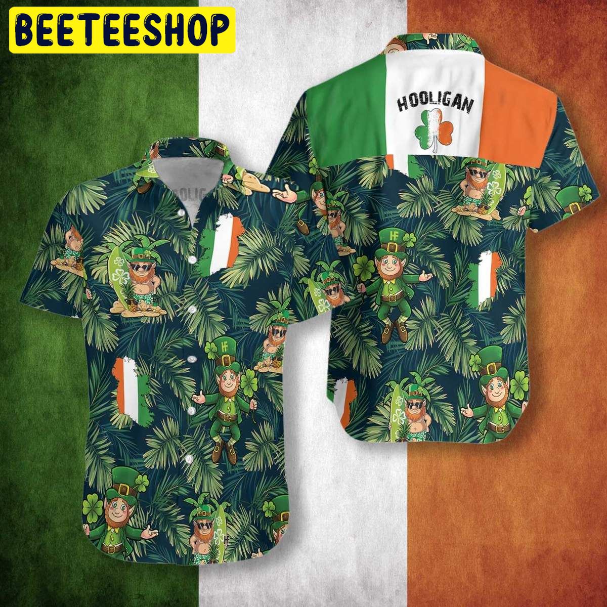 Irish Hooligan Saint Paddy's Day Trending Hawaiian Shirt Irish Hooligan Saint Paddy's Day Trending Hawaiian Shirt