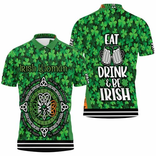 Irish Woman Soul Patriot Fire Lioness Heart Hippie Mouth Warrior 3D All Over Print Polo Shirt Irish Woman Soul Patriot Fire Lioness Heart Hippie Mouth Warrior 3D All Over Print Polo Shirt