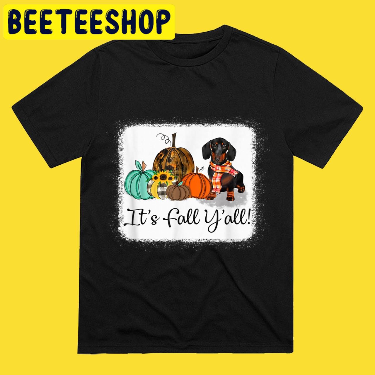 It's Fall Y'all Dachshund Pumpkin Dog Halloween Trending Unisex T-Shirt It's Fall Y'all Dachshund Pumpkin Dog Halloween Trending Unisex T-Shirt