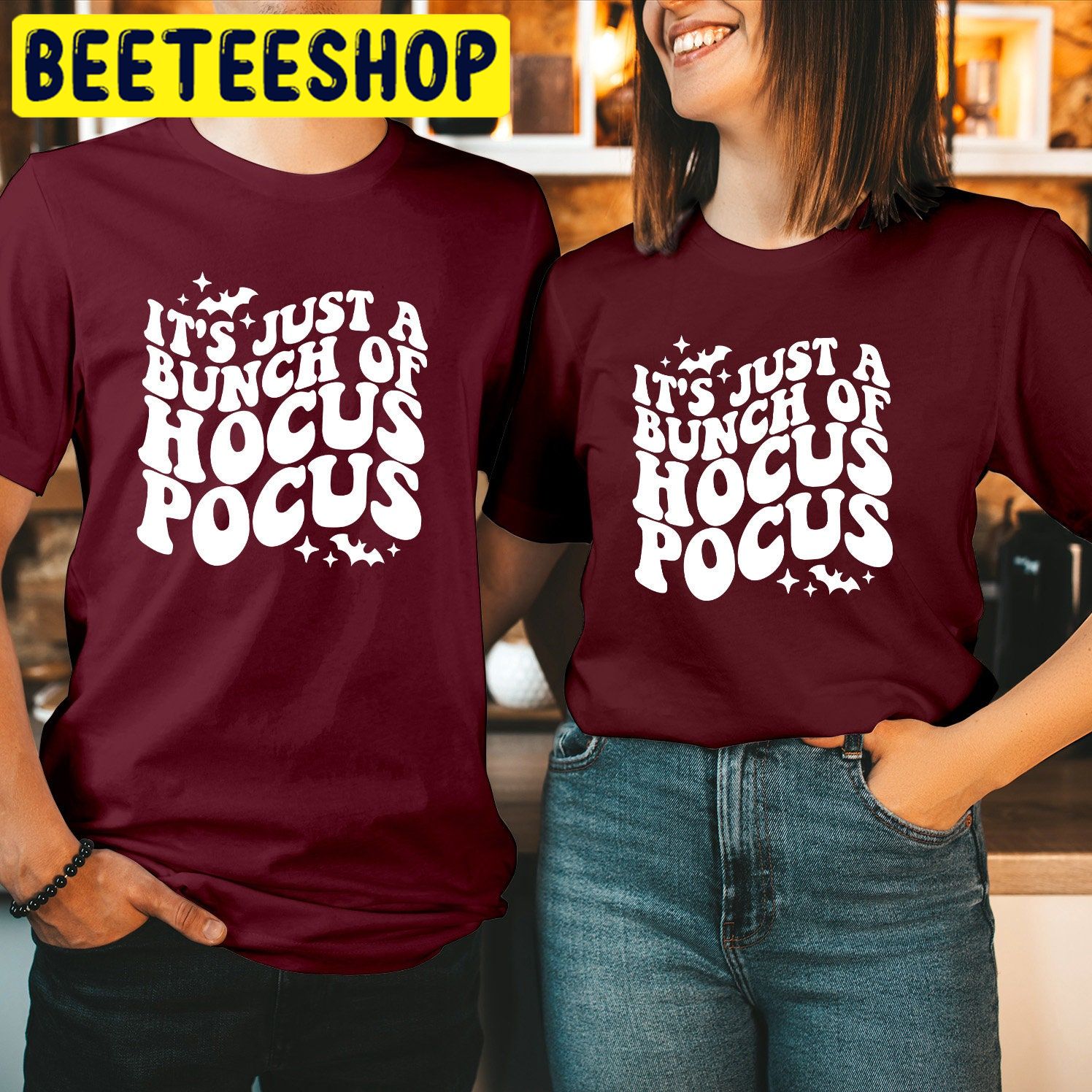 It's Just A Bunch Of Hocus Pocus Sanderson Sisters Art Halloween Trending Unisex Shirt It's Just A Bunch Of Hocus Pocus Sanderson Sisters Art Halloween Trending Unisex Shirt
