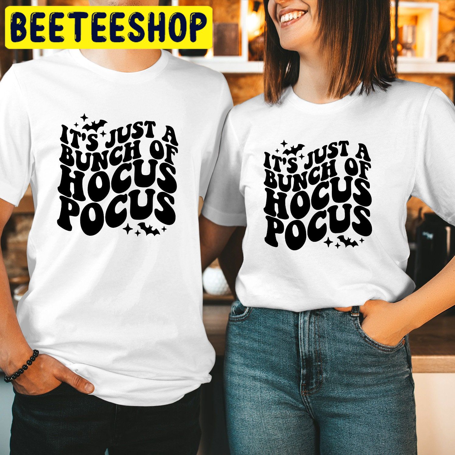 It's Just A Bunch Of Hocus Pocus Sanderson Sisters Art Halloween Trending Unisex Shirt It's Just A Bunch Of Hocus Pocus Sanderson Sisters Art Halloween Trending Unisex Shirt