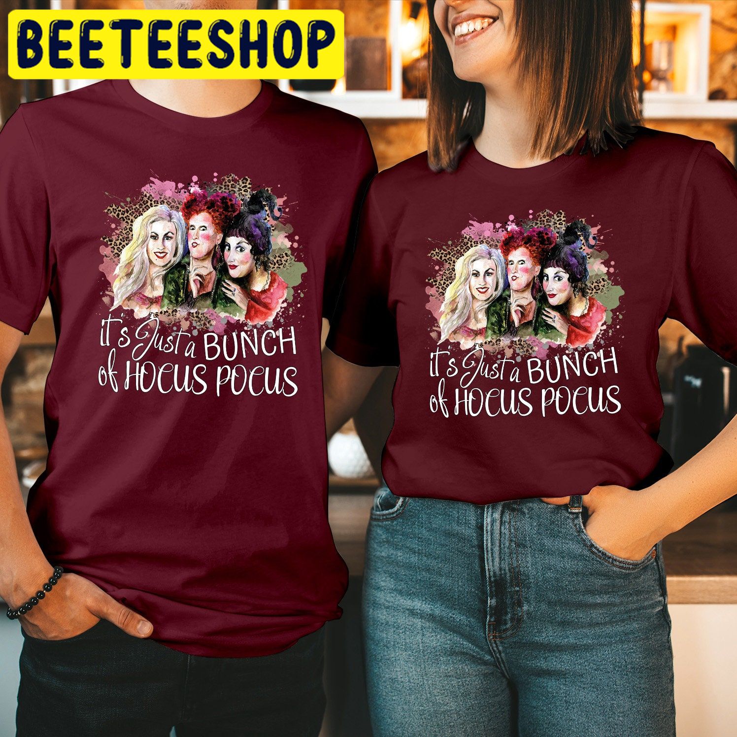 It's Just A Bunch Of Hocus Pocus Sanderson Sisters Halloween Trending Unisex Shirt It's Just A Bunch Of Hocus Pocus Sanderson Sisters Halloween Trending Unisex Shirt
