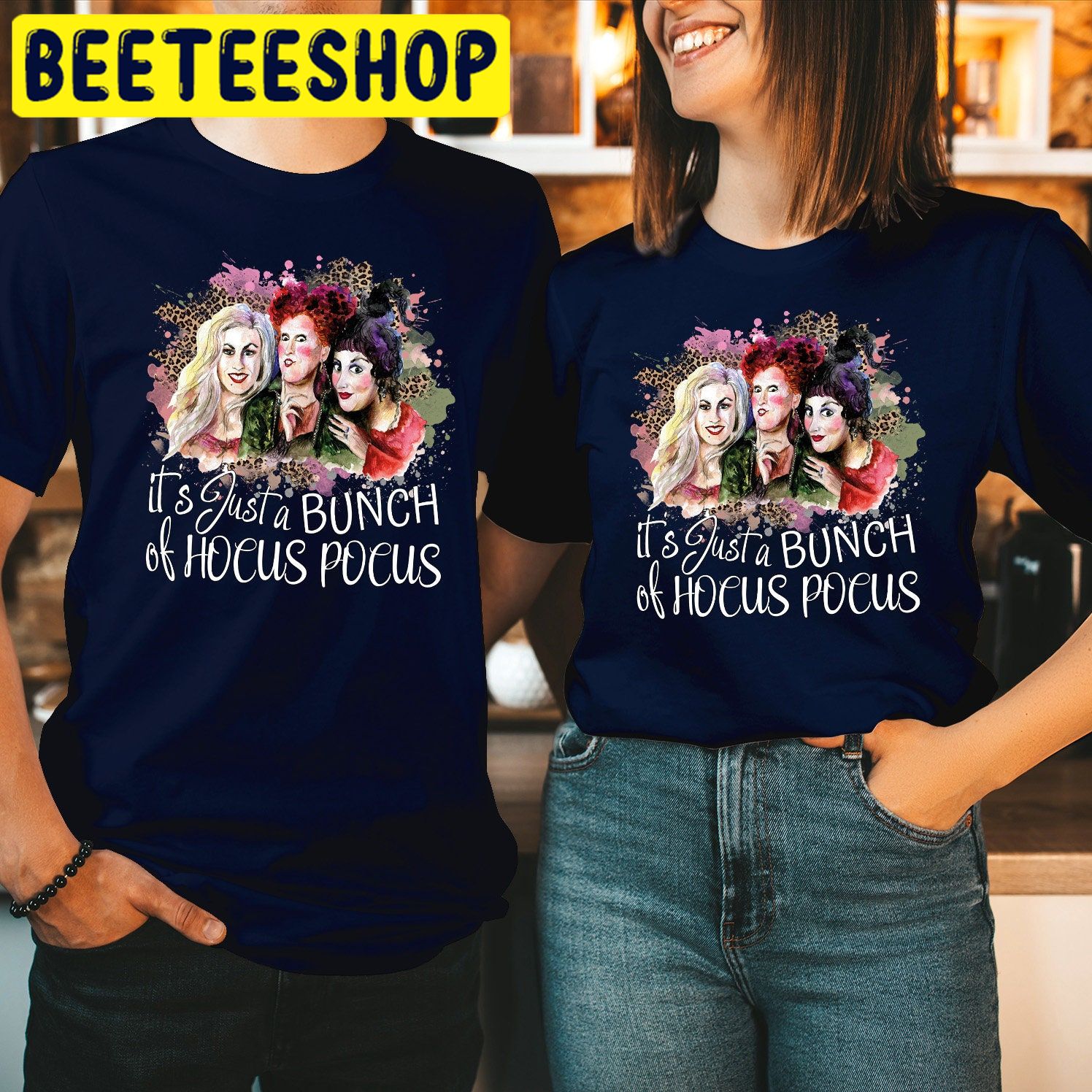It's Just A Bunch Of Hocus Pocus Sanderson Sisters Halloween Trending Unisex Shirt It's Just A Bunch Of Hocus Pocus Sanderson Sisters Halloween Trending Unisex Shirt