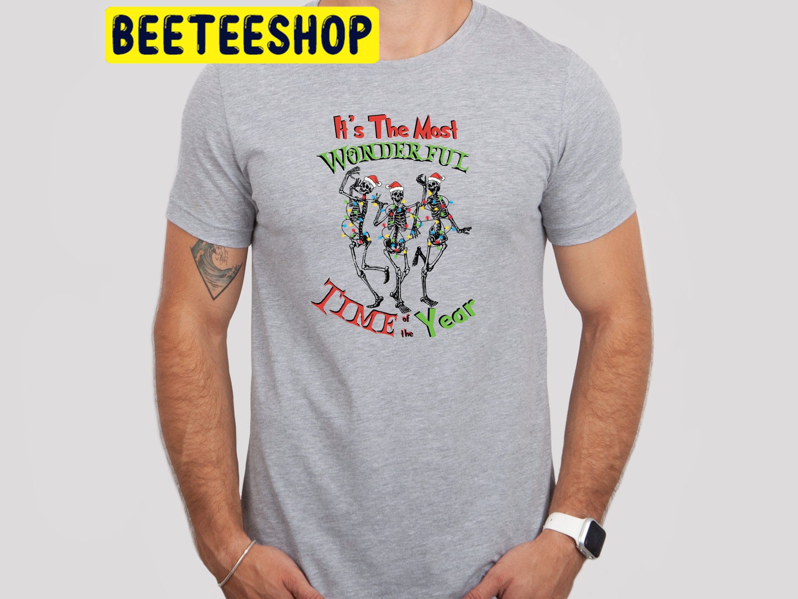 It's The Most Wonderful Time Of The Year Christmas Halloween Dancing Skeleton Halloween Trending Unisex Shirt It's The Most Wonderful Time Of The Year Christmas Halloween Dancing Skeleton Halloween Trending Unisex Shirt