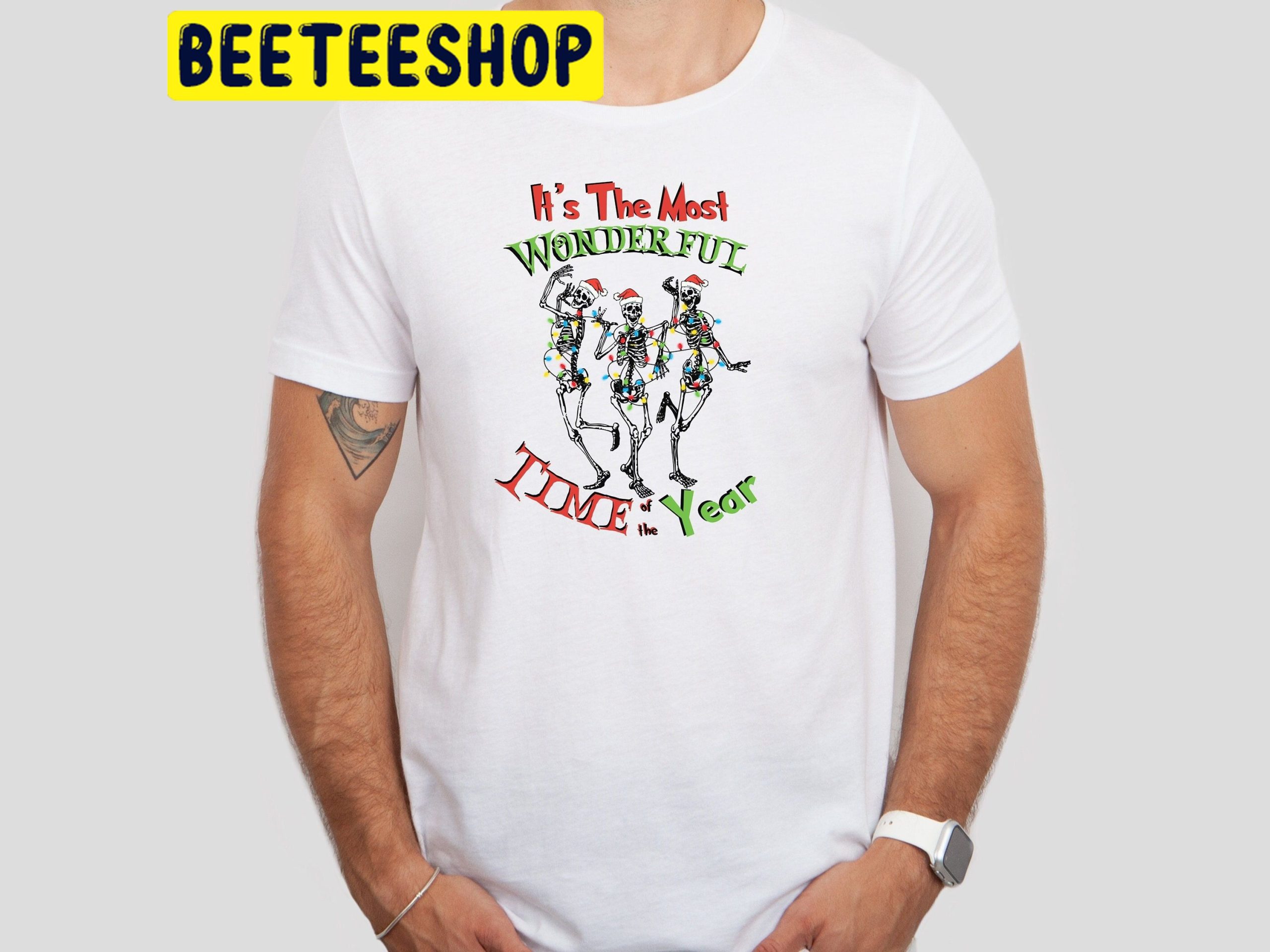 It's The Most Wonderful Time Of The Year Christmas Halloween Dancing Skeleton Halloween Trending Unisex Shirt It's The Most Wonderful Time Of The Year Christmas Halloween Dancing Skeleton Halloween Trending Unisex Shirt